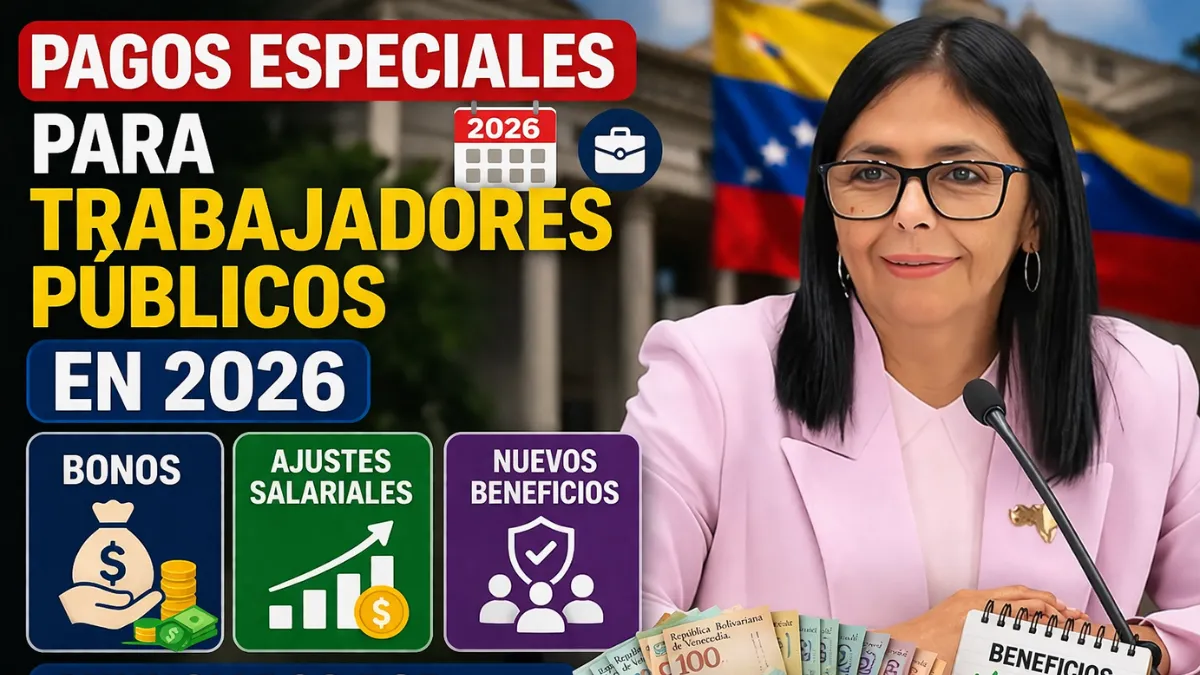 Pagos especiales para trabajadores públicos en 2026: bonos, ajustes salariales y nuevos beneficios anunciados por el Gobierno