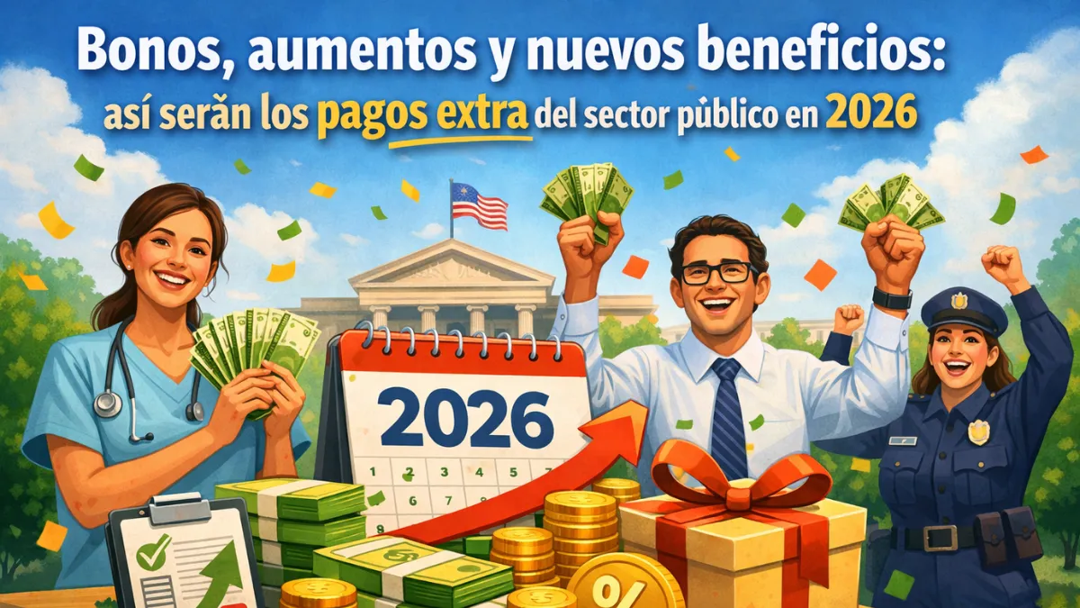 Bonos, aumentos y nuevos beneficios: así serán los pagos extra del sector público en 2026
