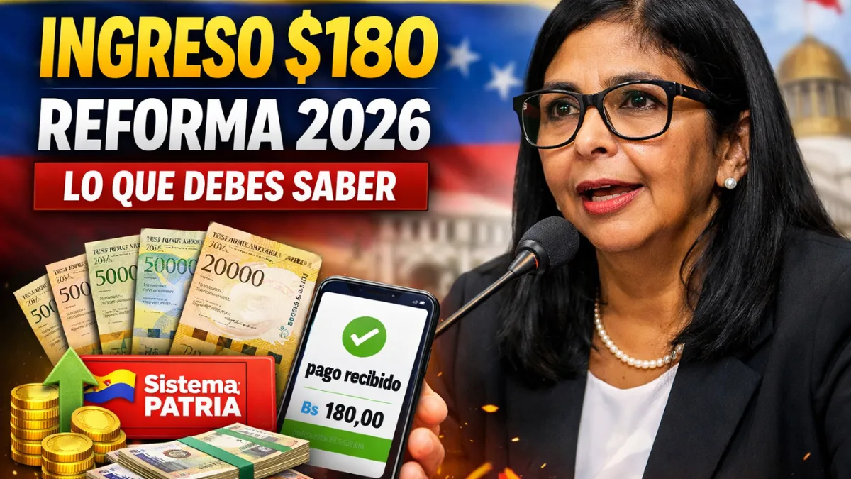Venezuela anuncia ingreso mínimo de $180: claves de la reforma y lo que debes saber