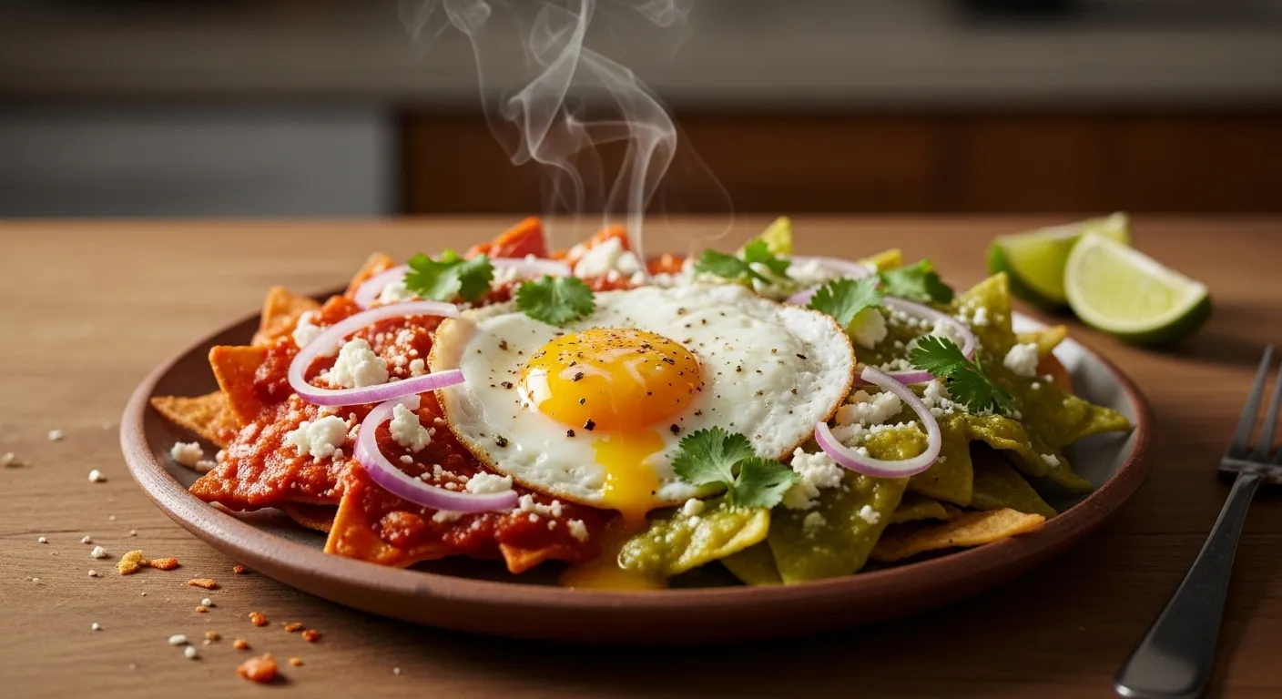Classic Chilaquiles with Red or Green Sauce